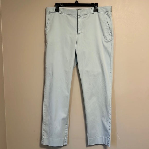 Banana Republic Ryan Powder Light Blue Dress Pant Size 14 Straight Leg - Picture 1 of 12